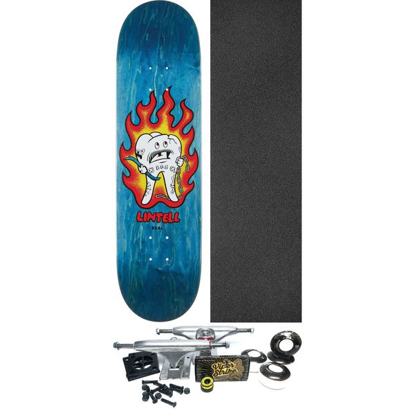 Real Skateboards Harry Lintell Mascot Skateboard Deck Easy Rider - 8.5" x 32.18" - Complete Skateboard Bundle